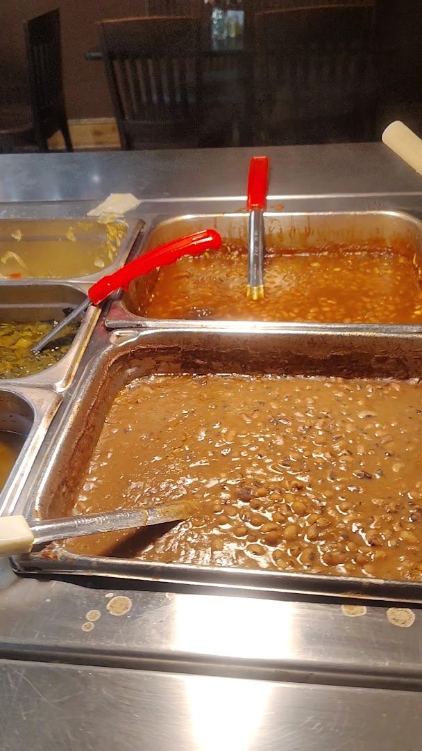 Southern sides served on white dishes